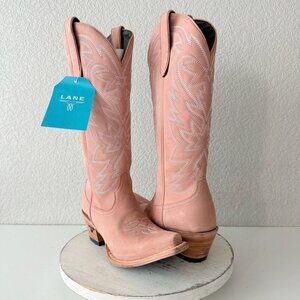 Lane SMOKESHOW Pink Cowboy Boots Western Mid Calf Tall Womens Size 8